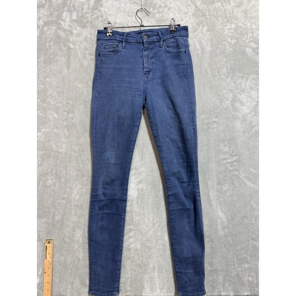 MOTHER High Waisted Looker Jeans Women's 27 Waist Dark Wash‎ Stretch Skinny USA - Picture 1 of 11